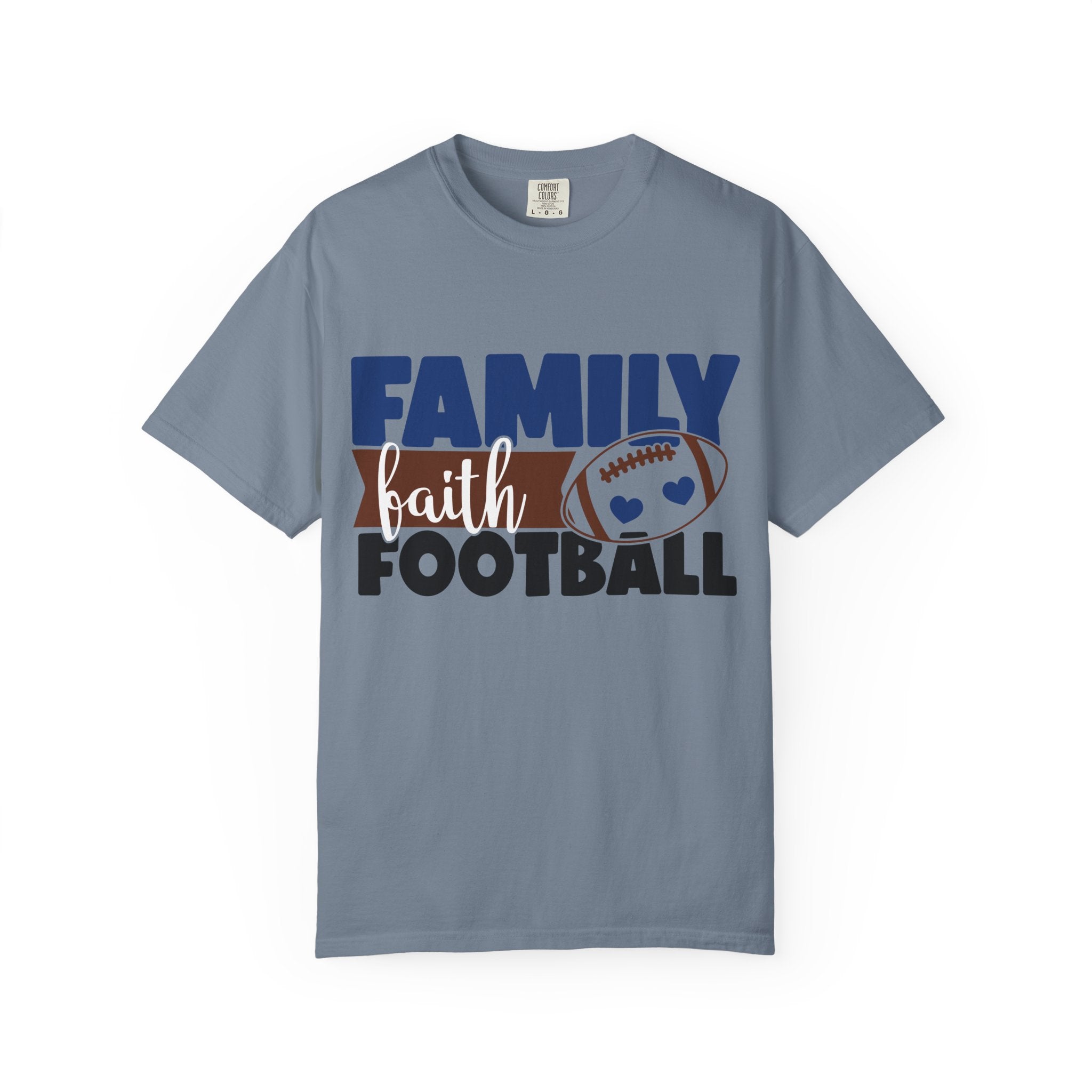 Family Faith Football T-Shirt