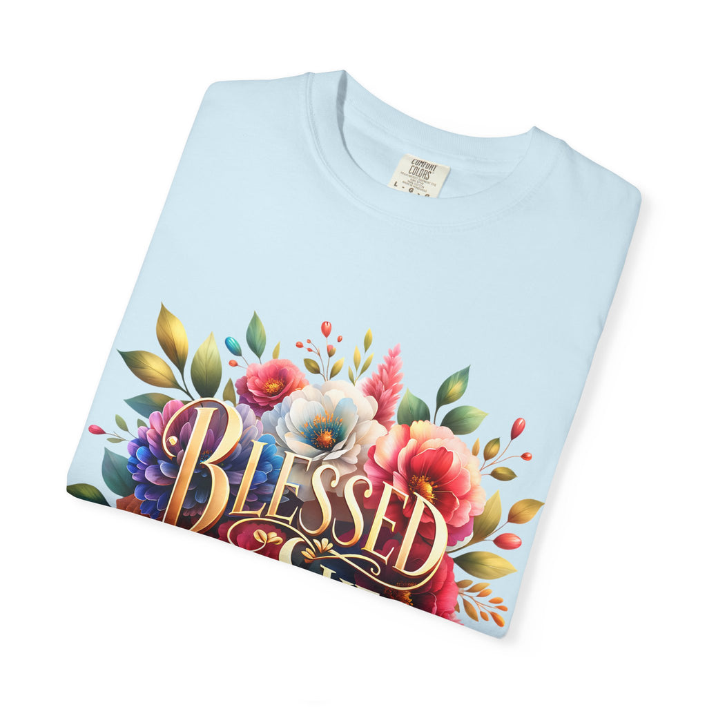 Blessed Is She Floral T-Shirt — Inspirational Christian Tee