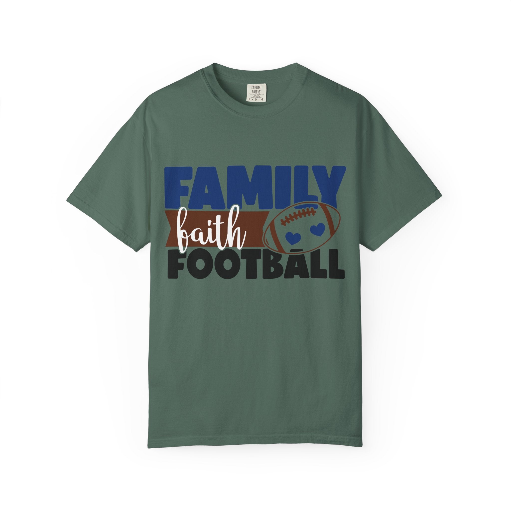 Family Faith Football T-Shirt
