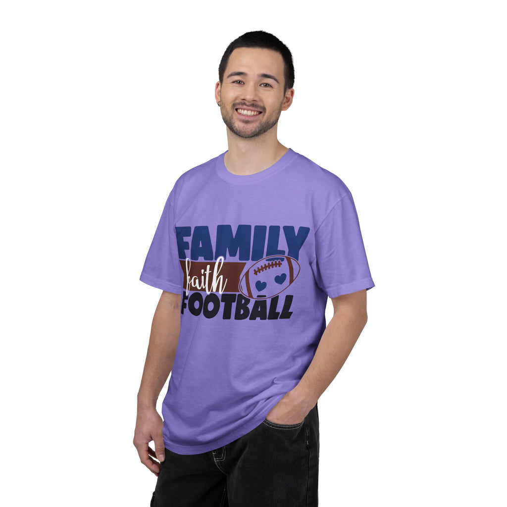 Family Faith Football T-Shirt