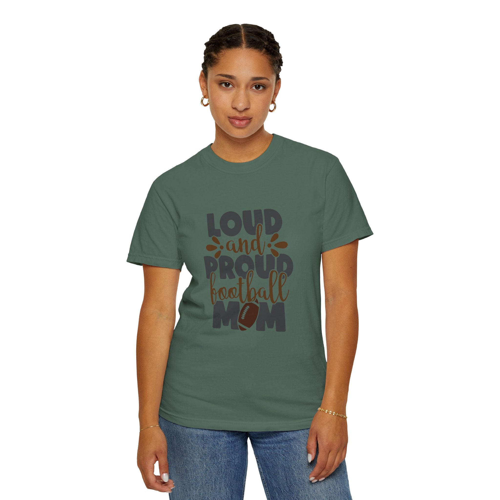 Loud and Proud Football Mom T-Shirt
