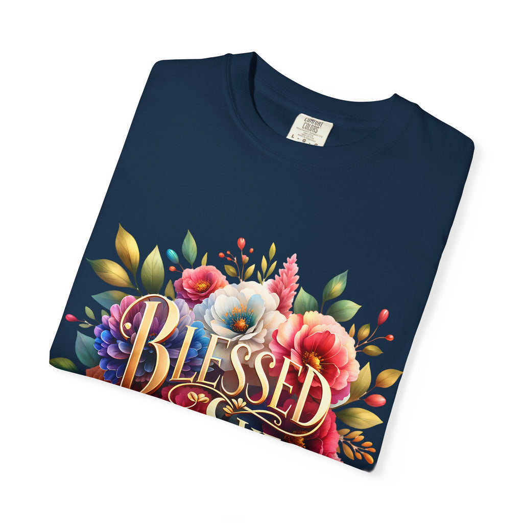 Blessed Is She Floral T-Shirt — Inspirational Christian Tee