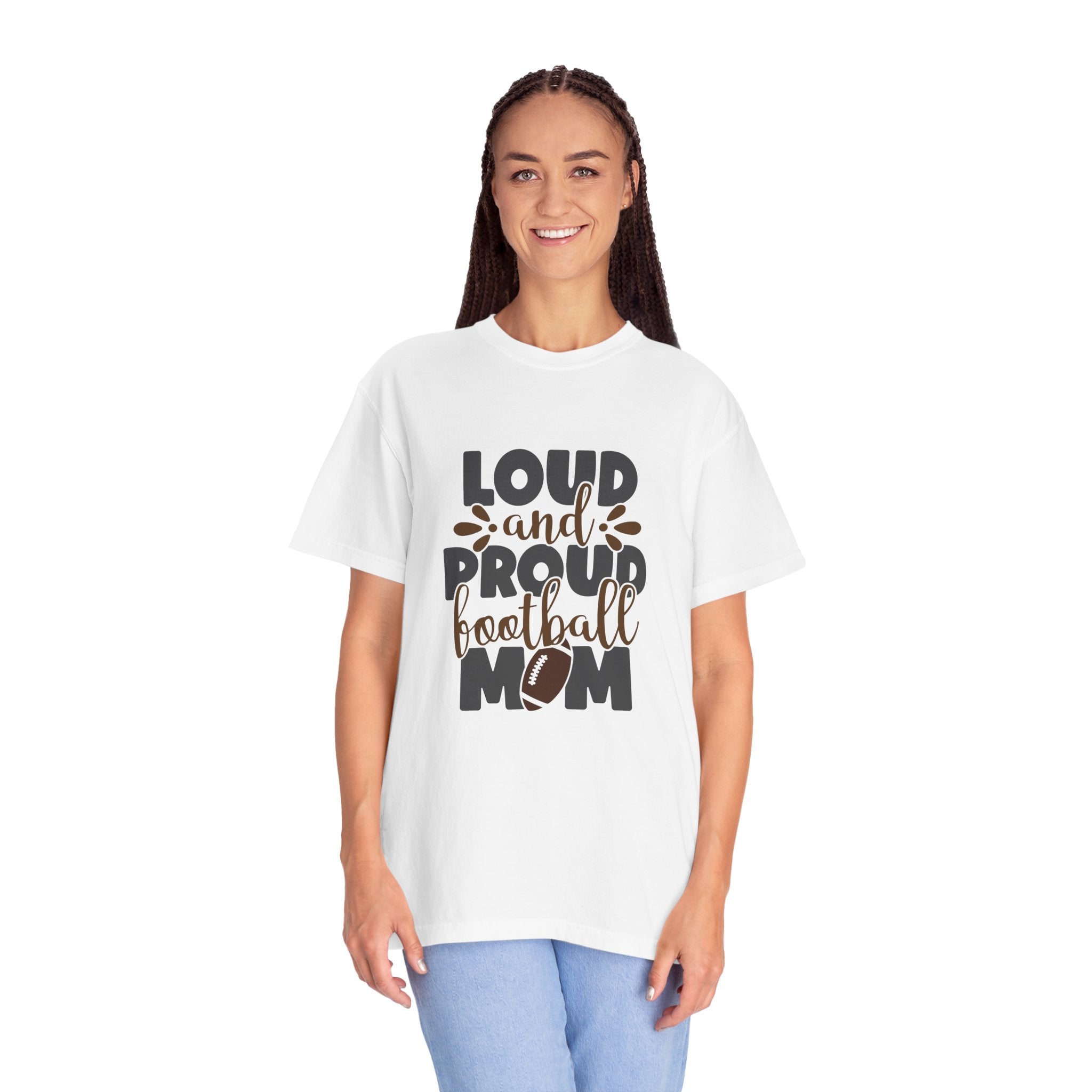 Loud and Proud Football Mom T-Shirt