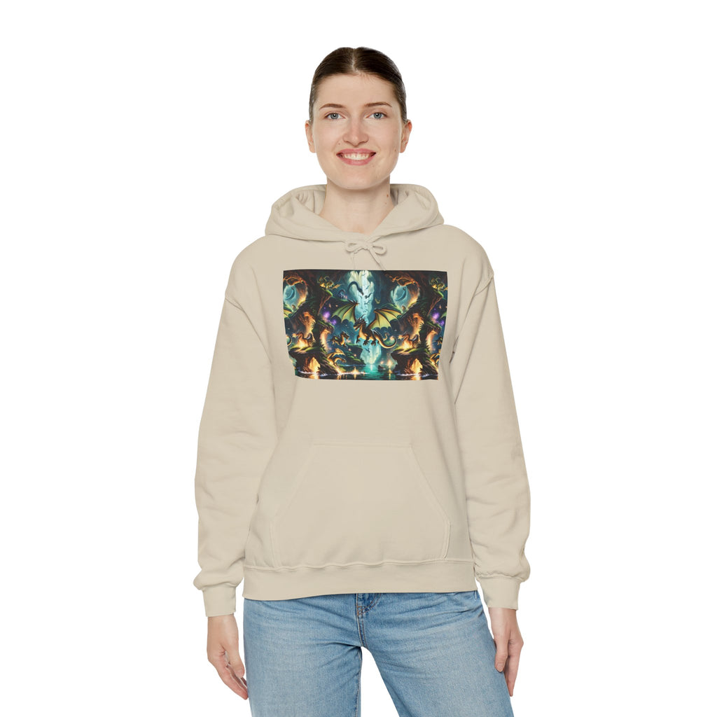 Mystical Cosmic Dragon Hoodie — Fantasy Sci‑Fi Graphic Sweatshirt