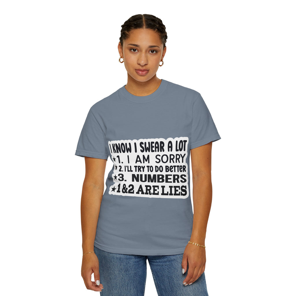 Funny "I Know I Swear a Lot" Graphic T-Shirt