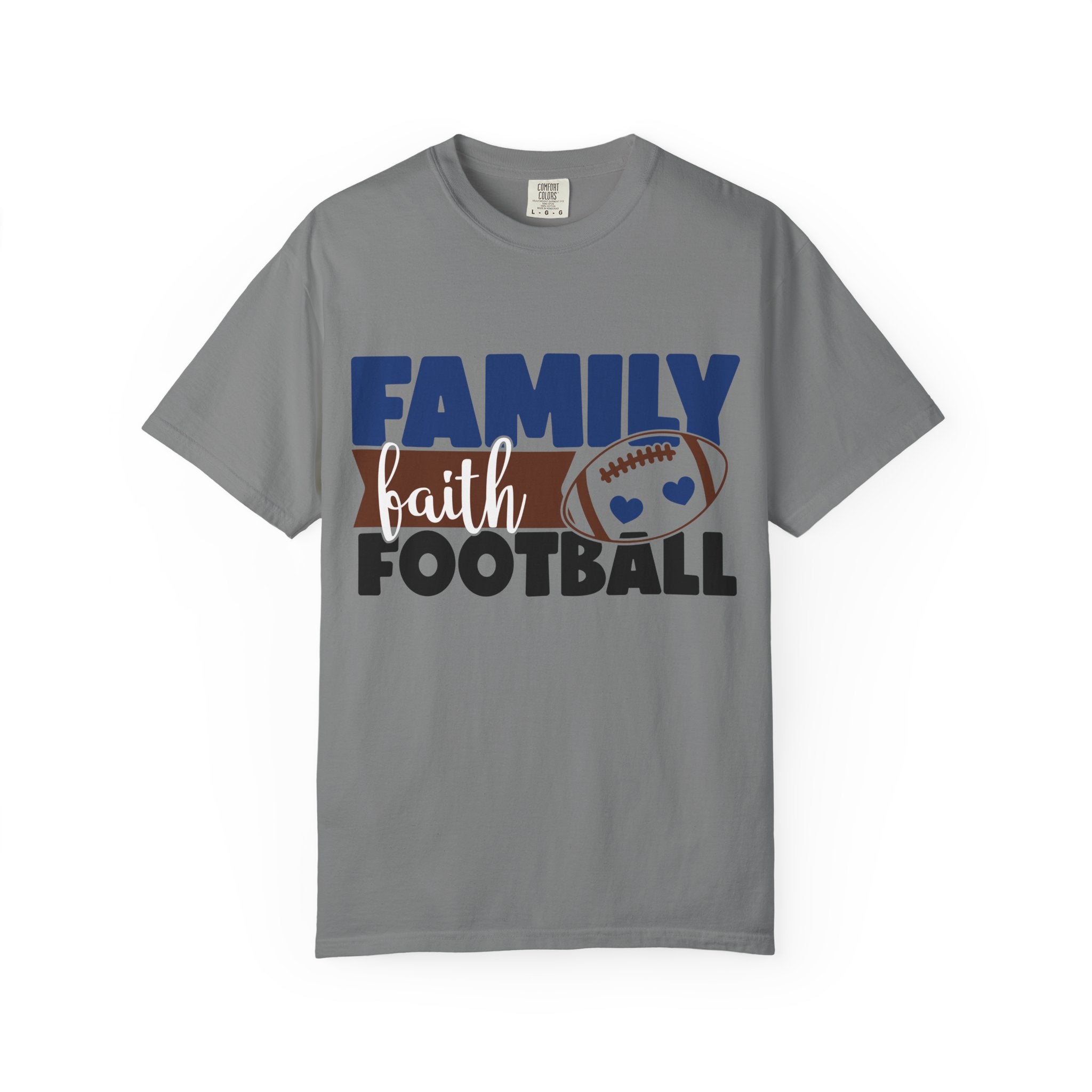 Family Faith Football T-Shirt