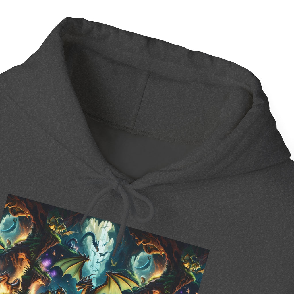 Mystical Cosmic Dragon Hoodie — Fantasy Sci‑Fi Graphic Sweatshirt