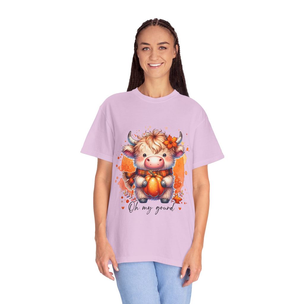 Cow Pumpkin T‑Shirt — Cute "Oh My Gourd" Fall Graphic Tee