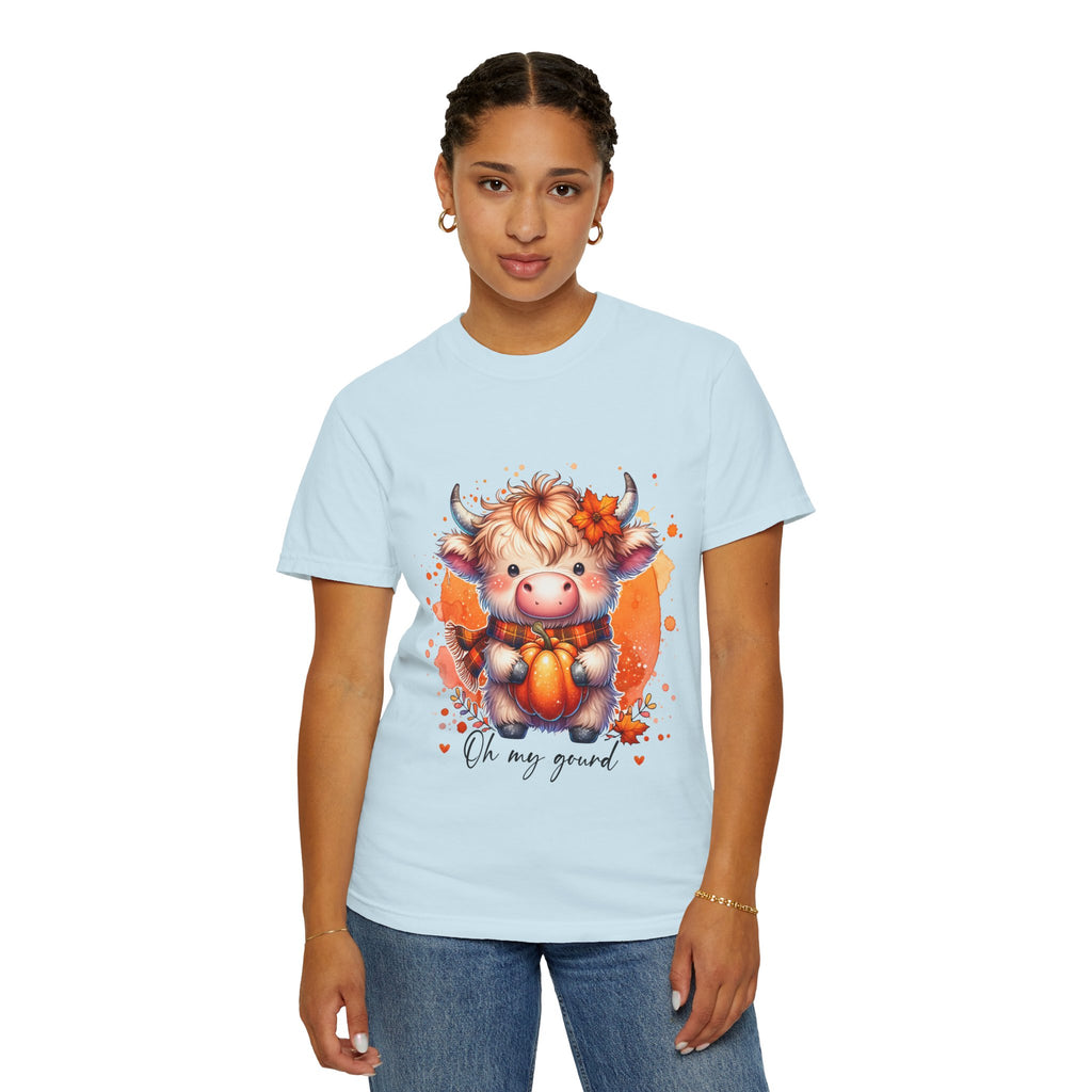 Cow Pumpkin T‑Shirt — Cute "Oh My Gourd" Fall Graphic Tee