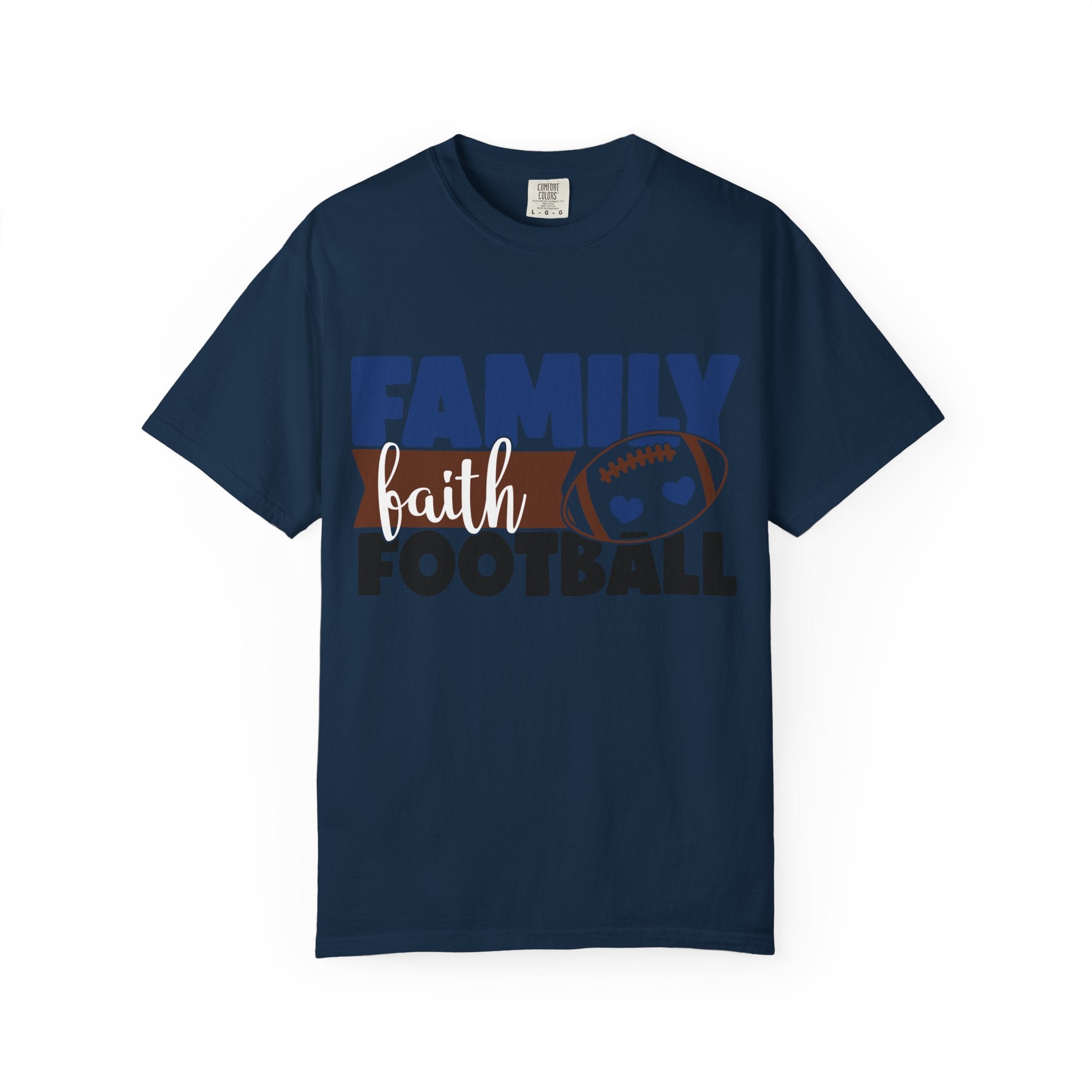 Family Faith Football T-Shirt