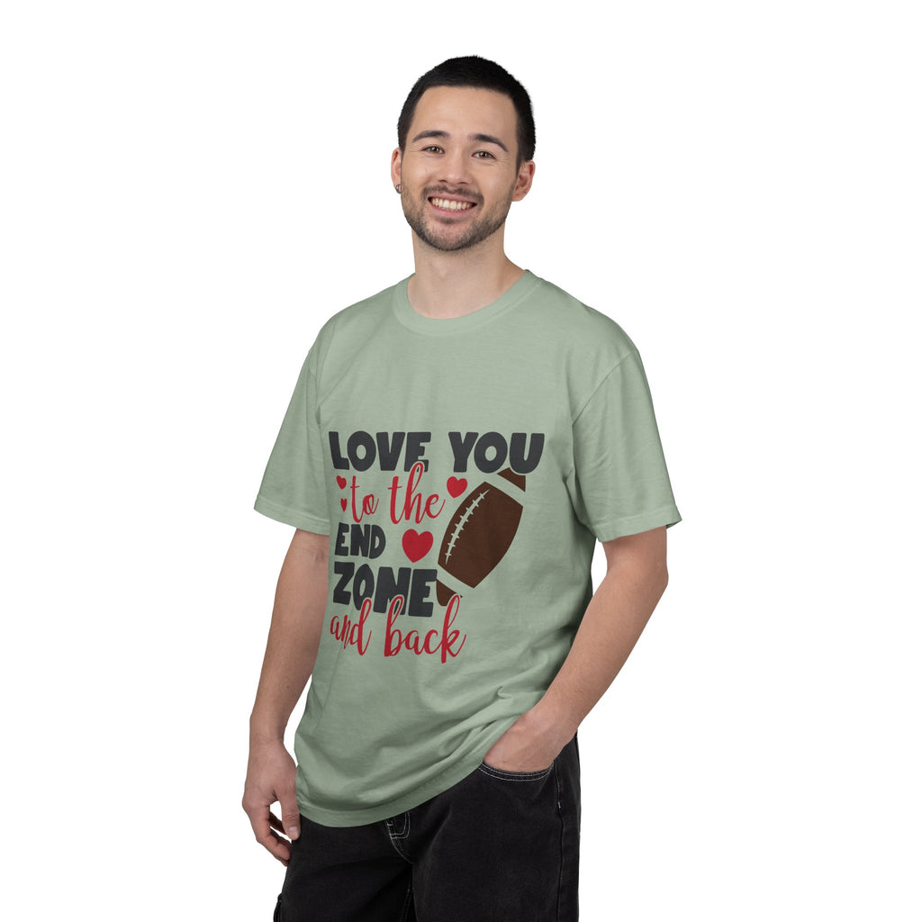 Love You to the End Zone and Back Football T-Shirt