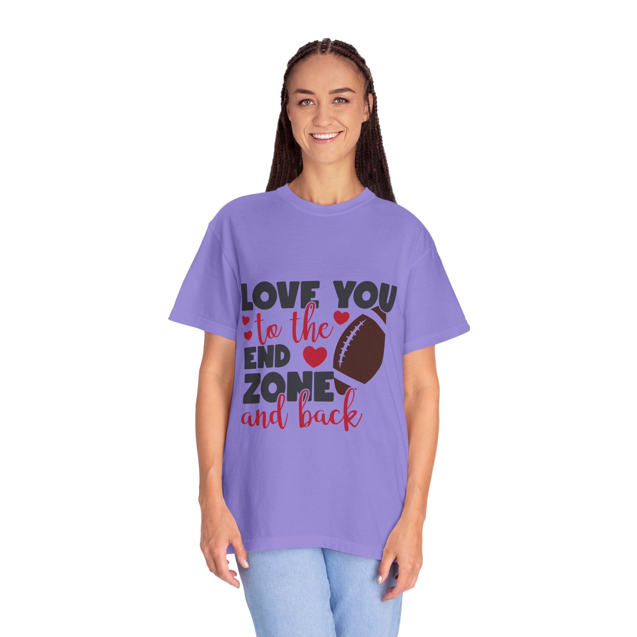 Love You to the End Zone and Back Football T-Shirt