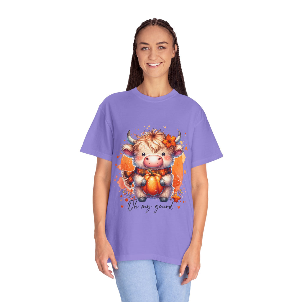 Cow Pumpkin T‑Shirt — Cute "Oh My Gourd" Fall Graphic Tee