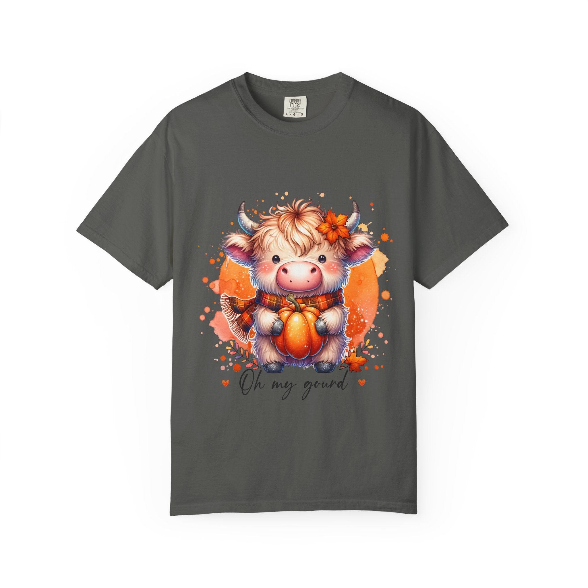 Cow Pumpkin T‑Shirt — Cute "Oh My Gourd" Fall Graphic Tee