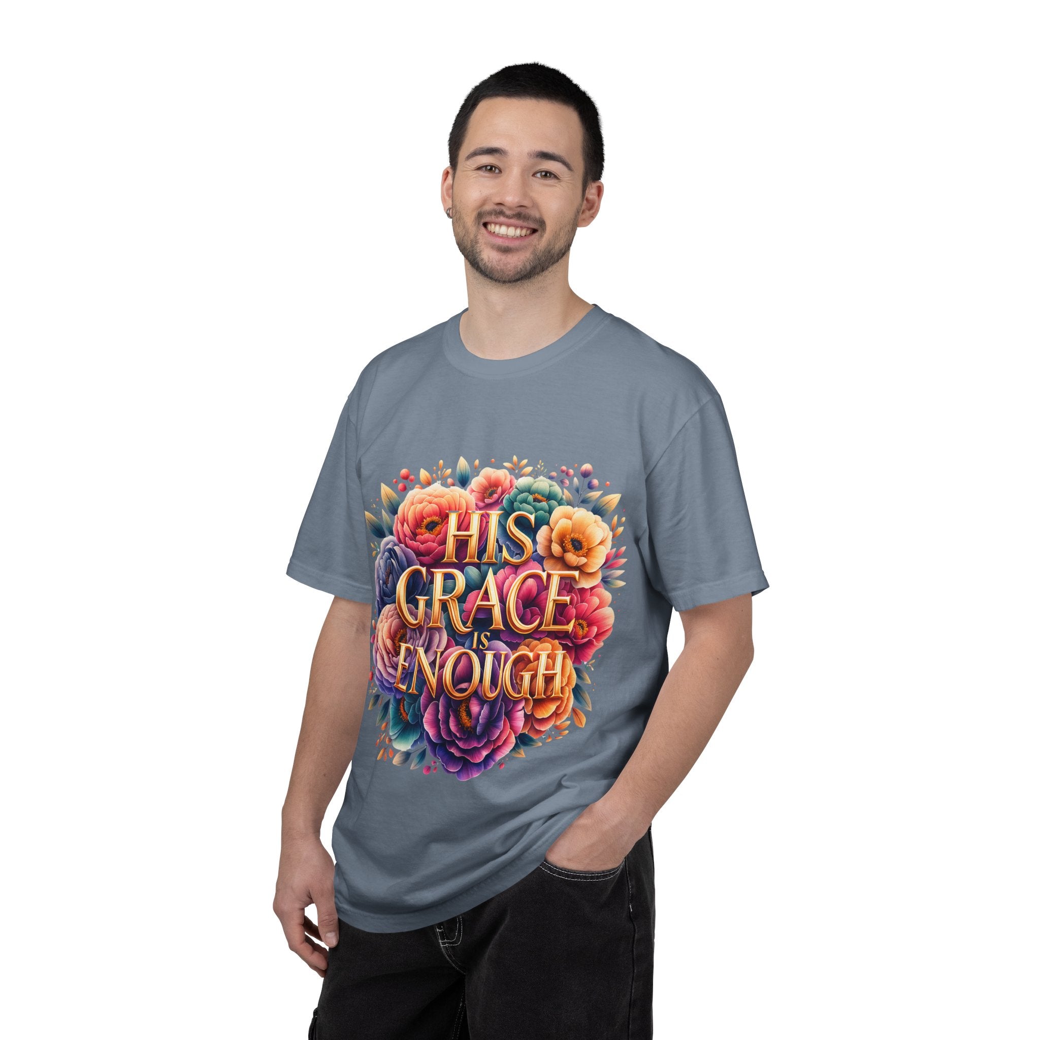 His Grace Is Enough Floral T-Shirt