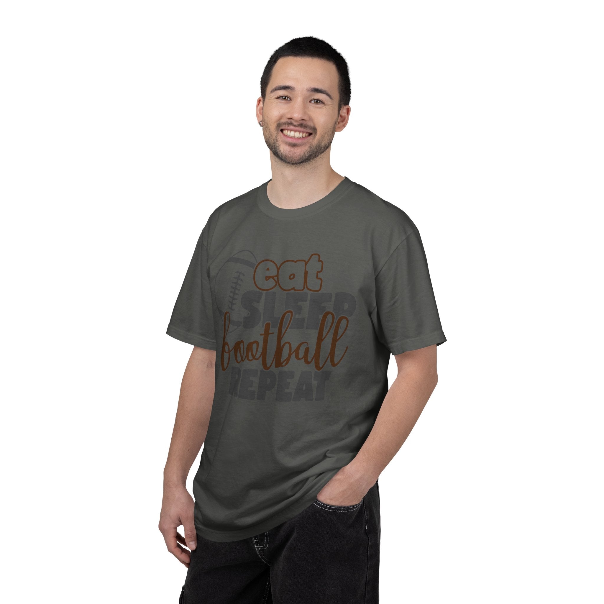 Eat Sleep Football Repeat T-Shirt — Football Fan Tee