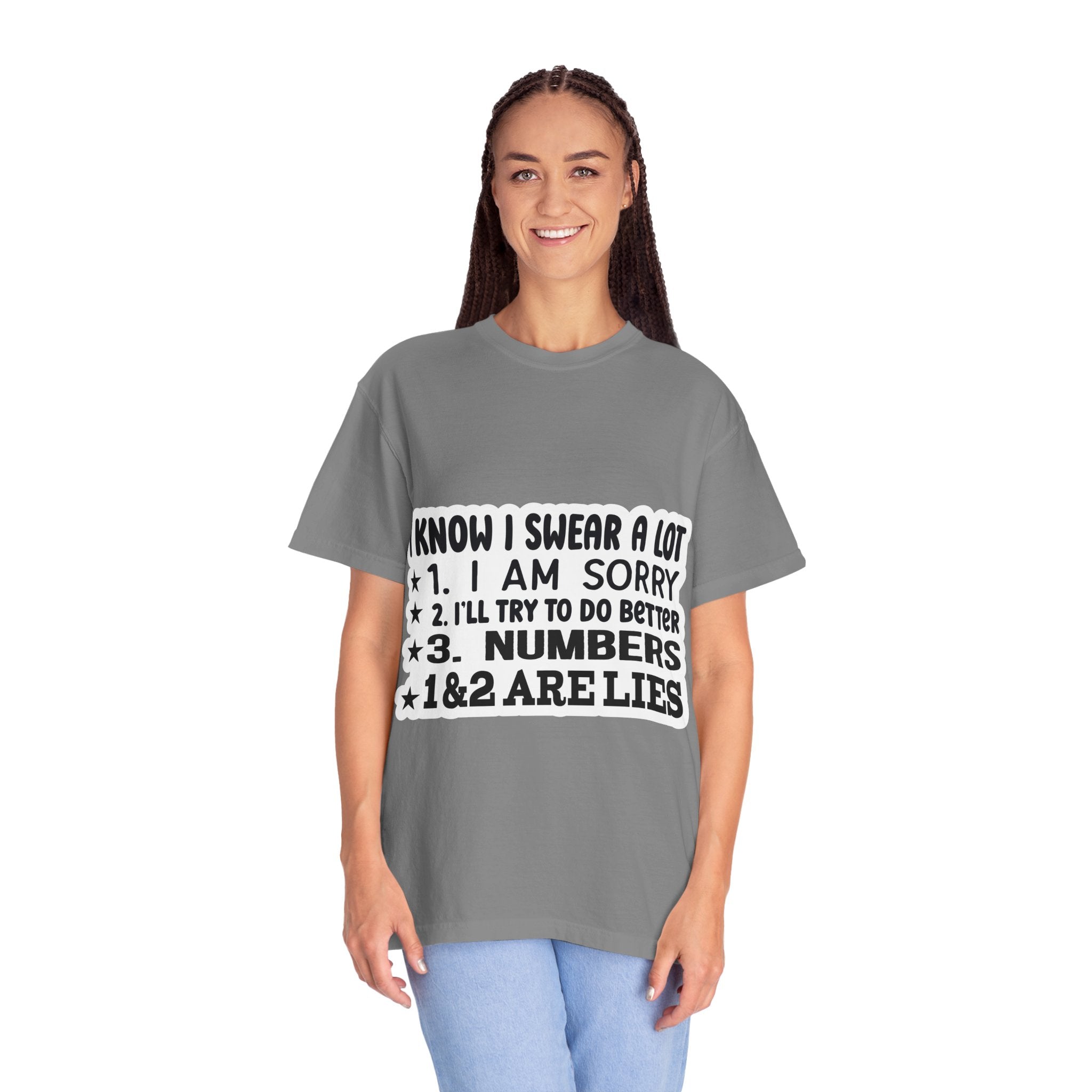 Funny "I Know I Swear a Lot" Graphic T-Shirt
