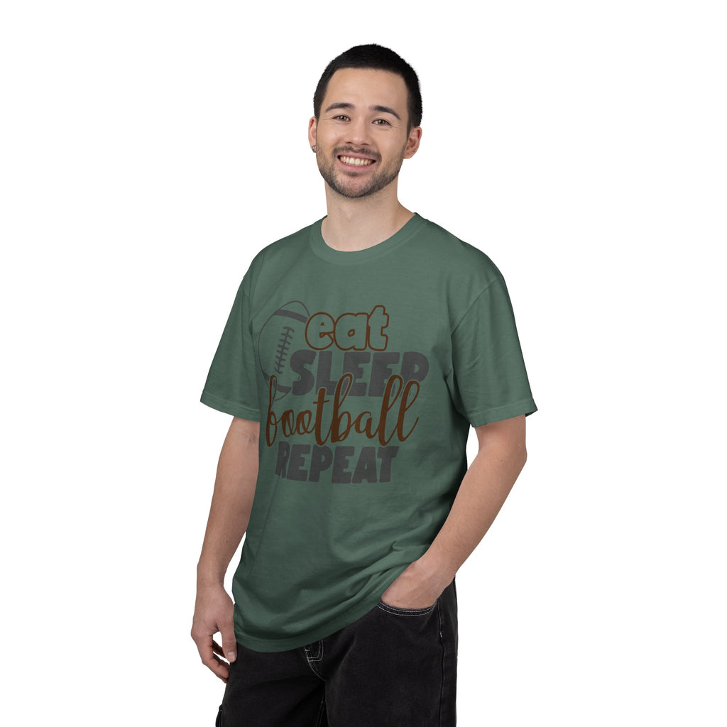 Eat Sleep Football Repeat T-Shirt — Football Fan Tee