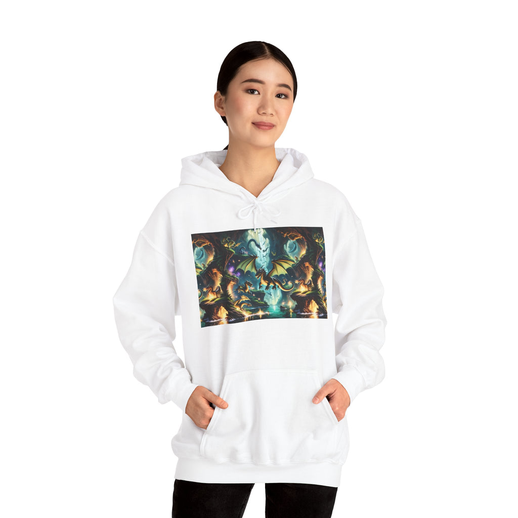 Mystical Cosmic Dragon Hoodie — Fantasy Sci‑Fi Graphic Sweatshirt