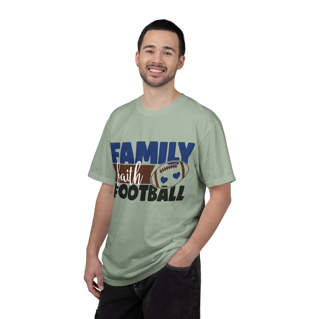 Family Faith Football T-Shirt