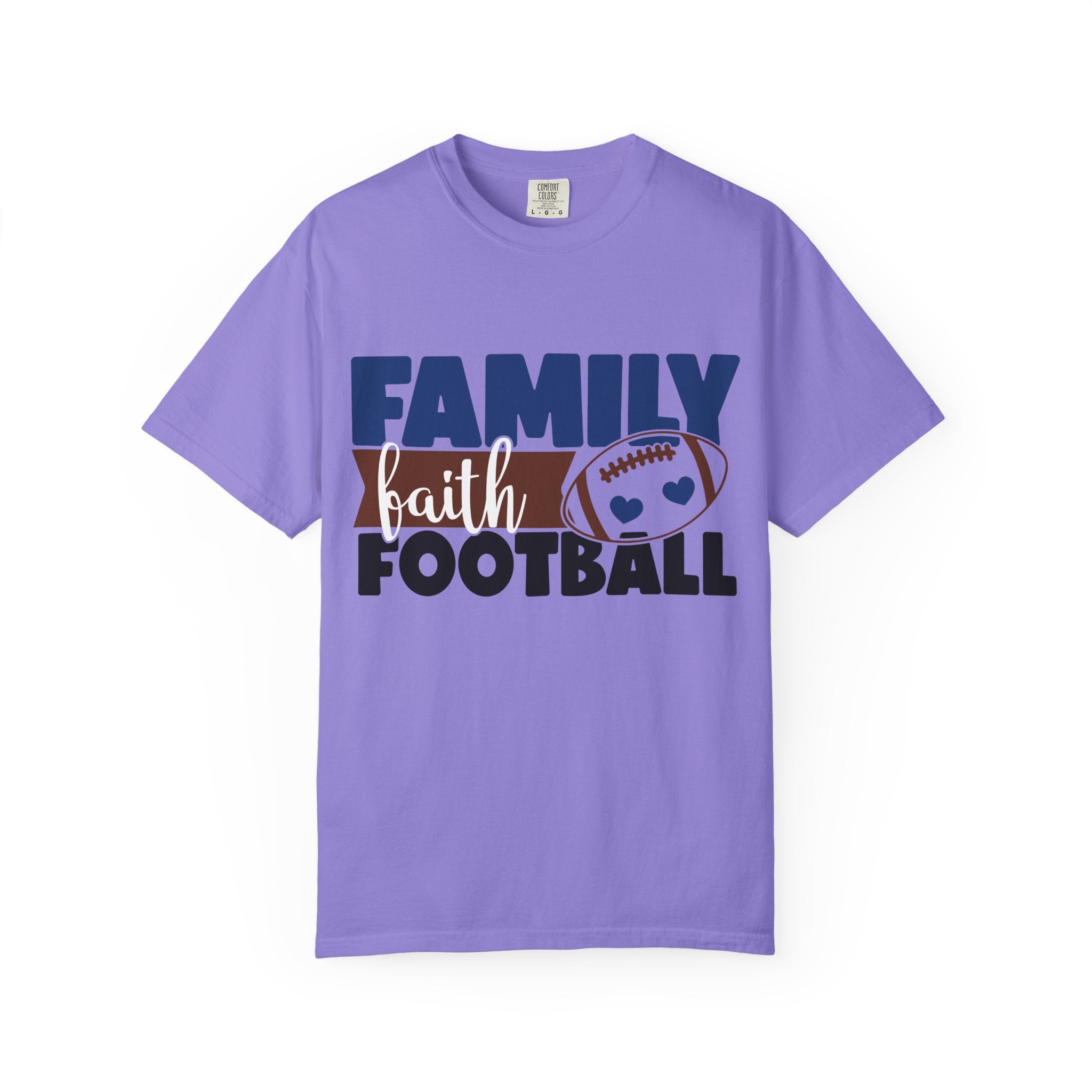 Family Faith Football T-Shirt