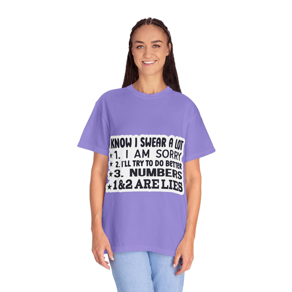 Funny "I Know I Swear a Lot" Graphic T-Shirt