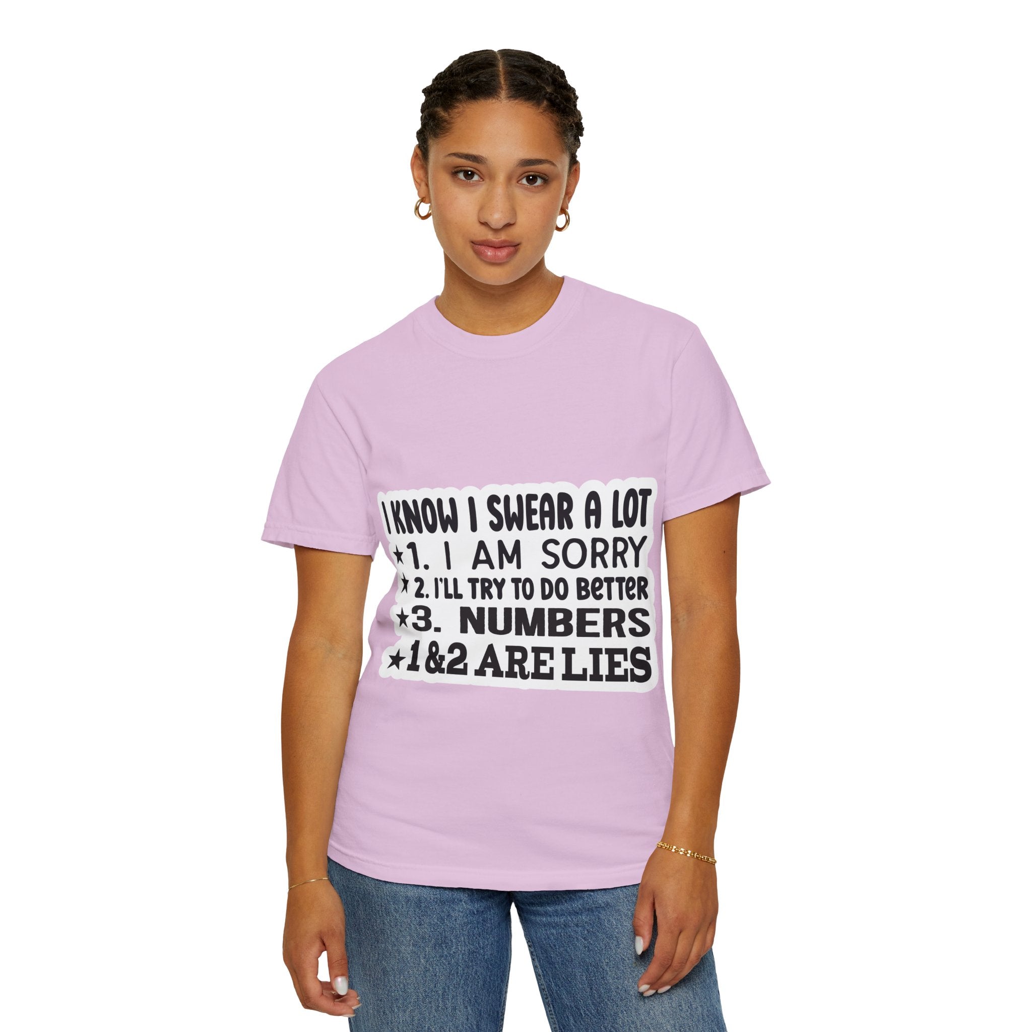 Funny "I Know I Swear a Lot" Graphic T-Shirt