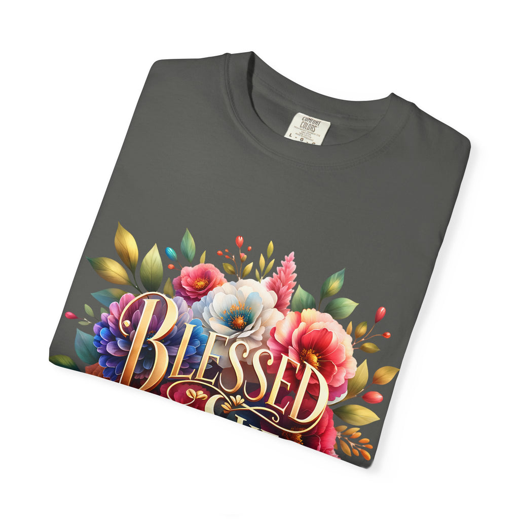 Blessed Is She Floral T-Shirt — Inspirational Christian Tee