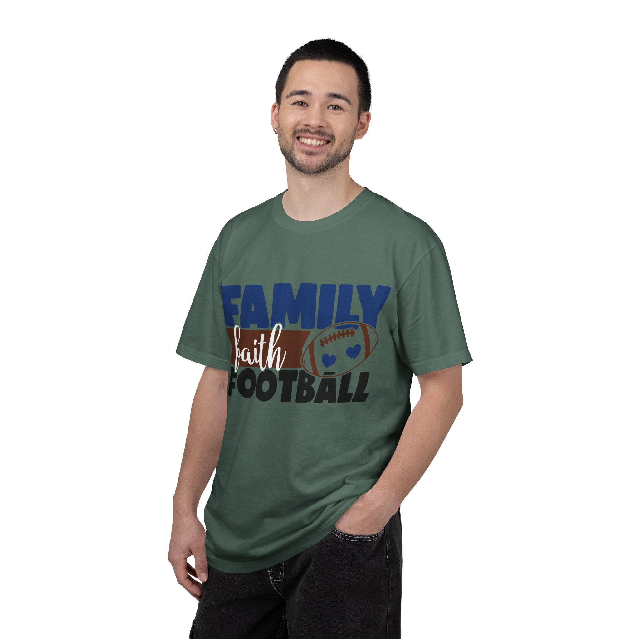 Family Faith Football T-Shirt