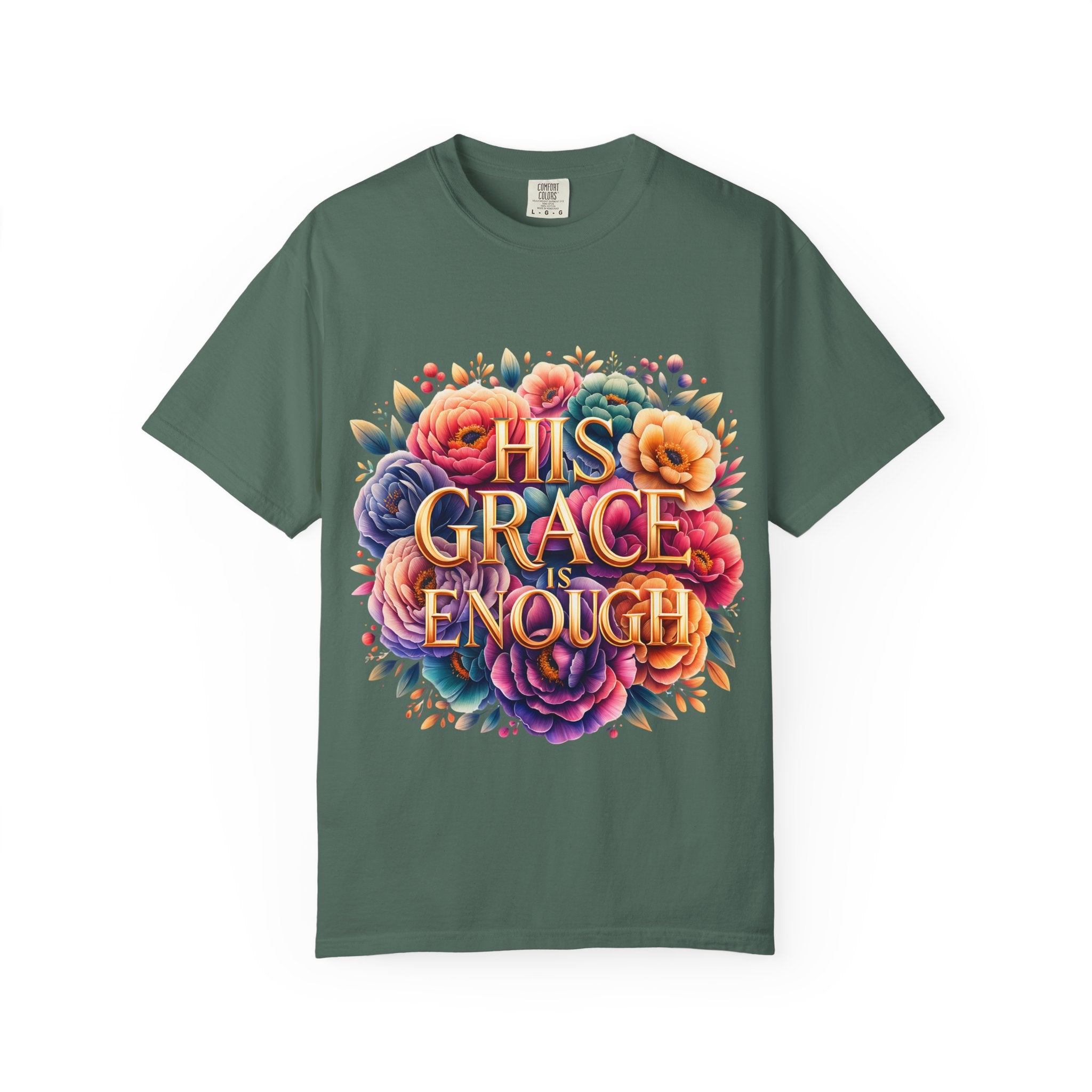 His Grace Is Enough Floral T-Shirt