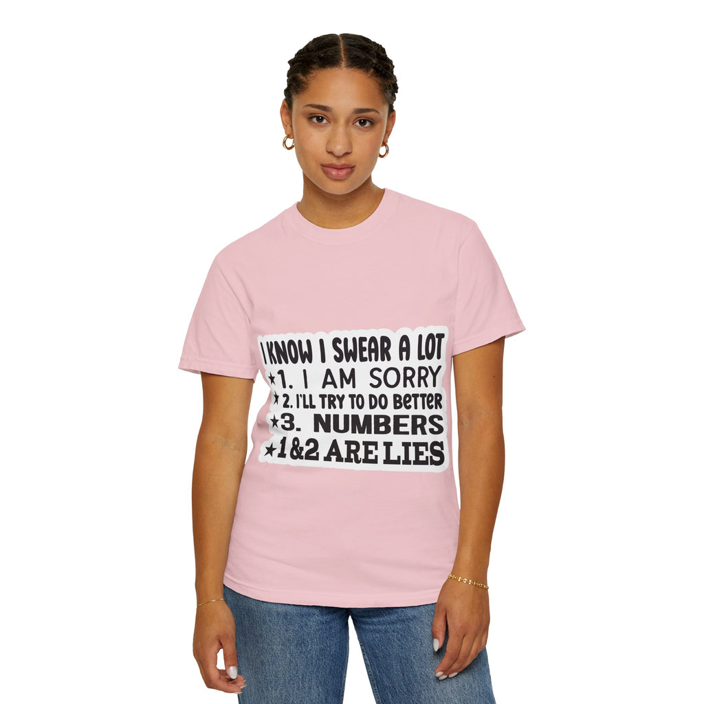 Funny "I Know I Swear a Lot" Graphic T-Shirt