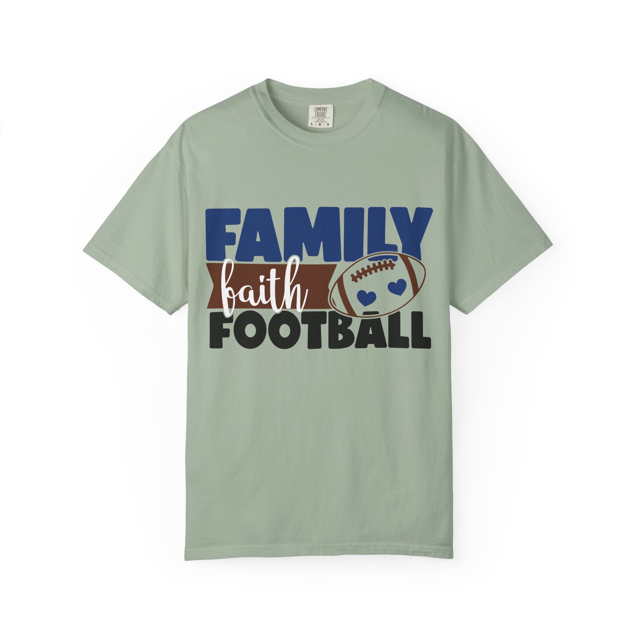 Family Faith Football T-Shirt