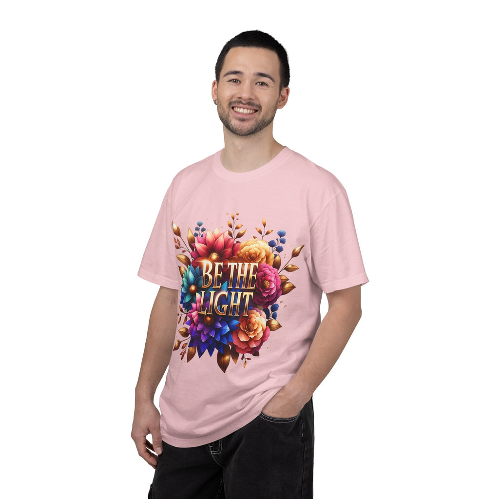 Be The Light Floral T-Shirt — Inspirational Botanical Graphic Tee