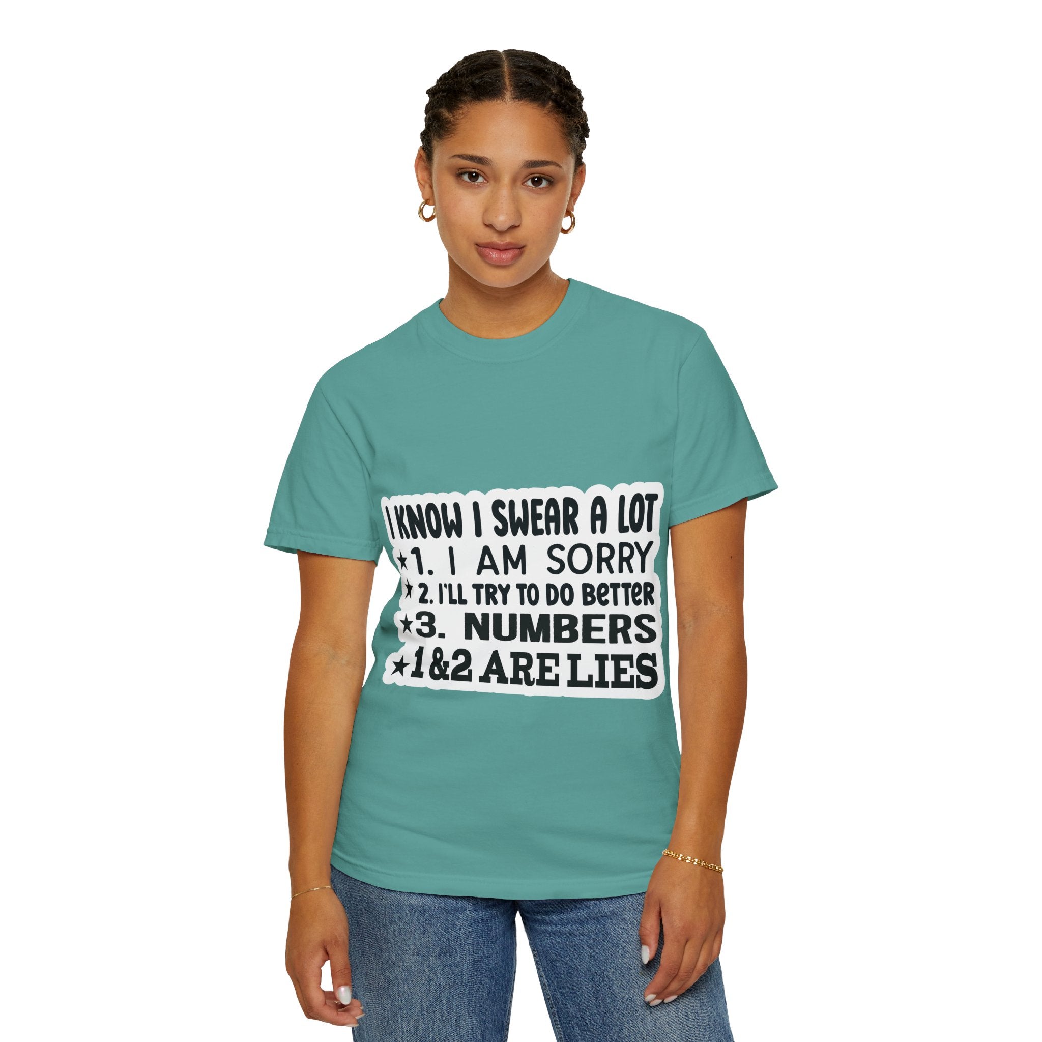Funny "I Know I Swear a Lot" Graphic T-Shirt