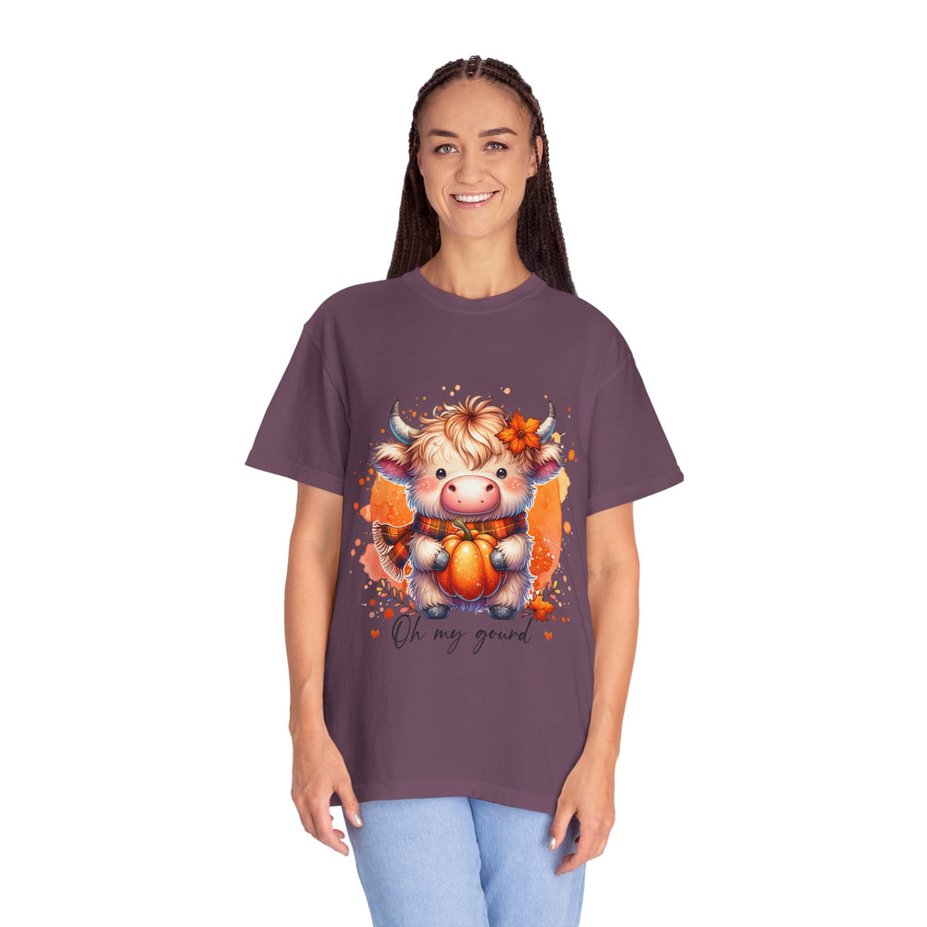Cow Pumpkin T‑Shirt — Cute "Oh My Gourd" Fall Graphic Tee
