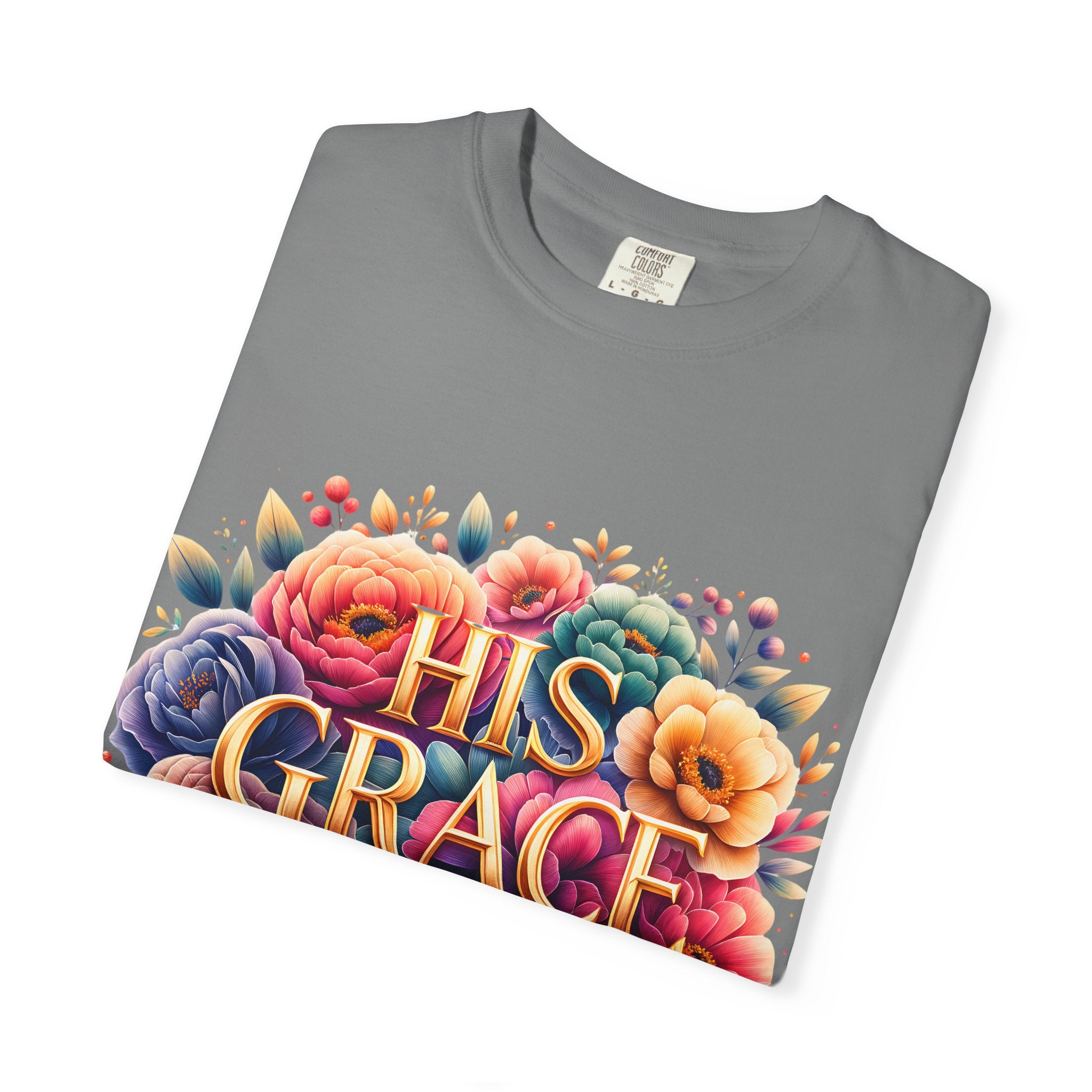 His Grace Is Enough Floral T-Shirt