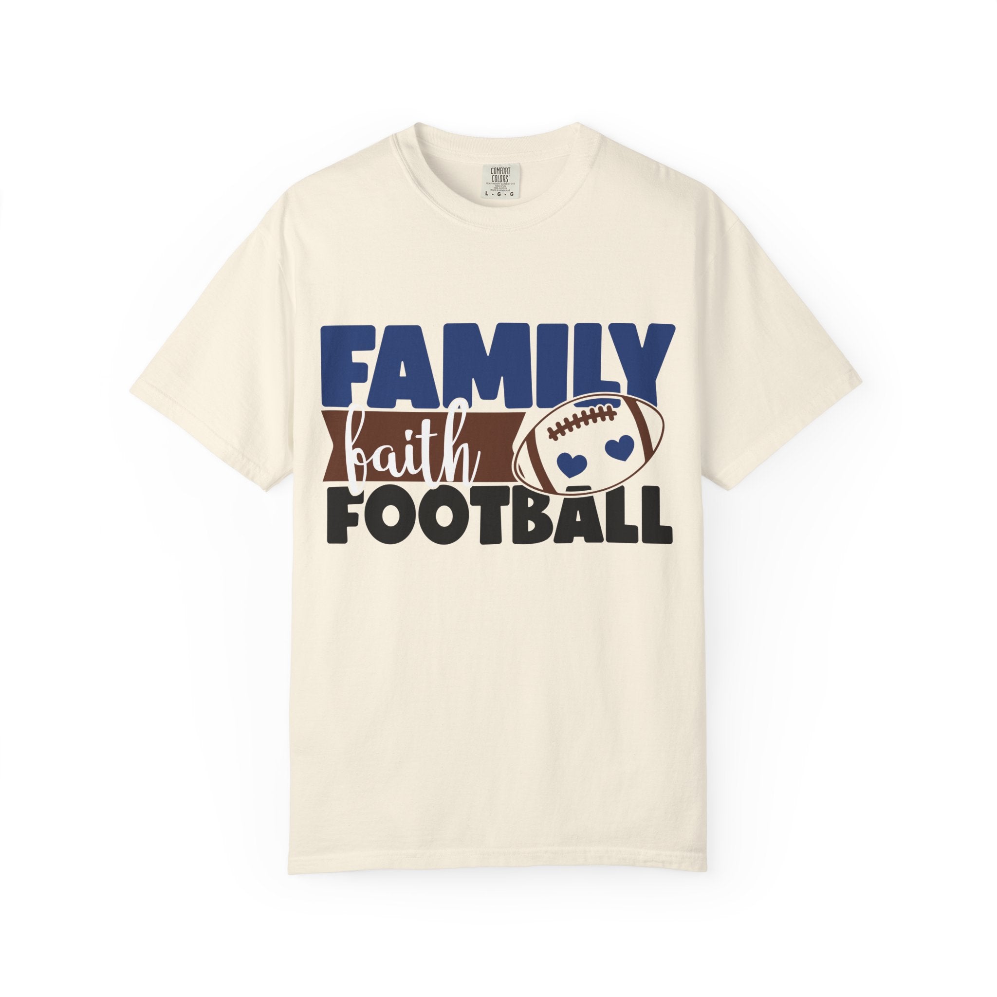 Family Faith Football T-Shirt