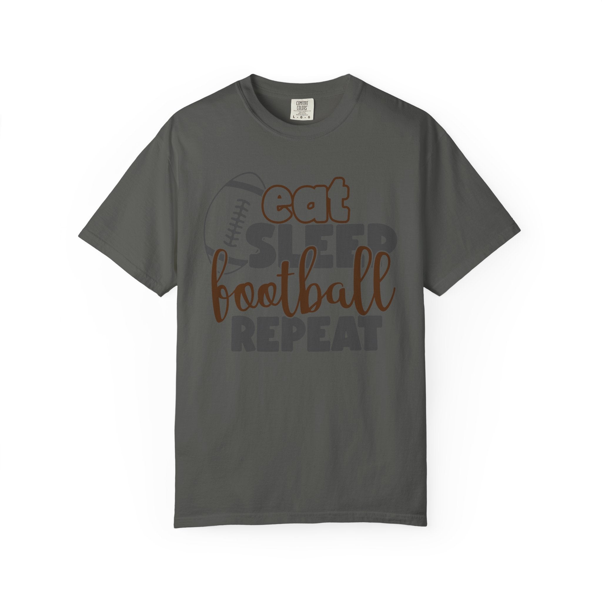 Eat Sleep Football Repeat T-Shirt — Football Fan Tee