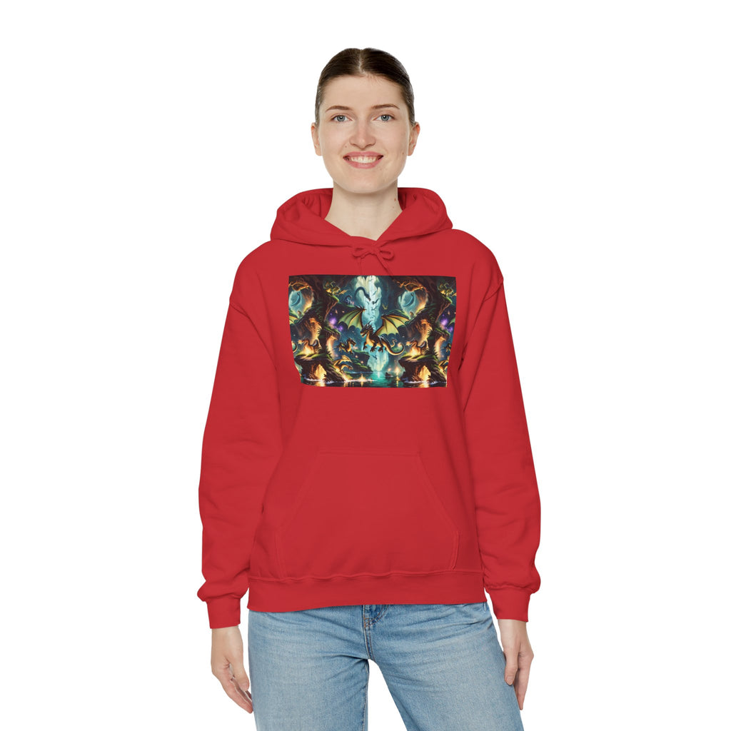 Mystical Cosmic Dragon Hoodie — Fantasy Sci‑Fi Graphic Sweatshirt