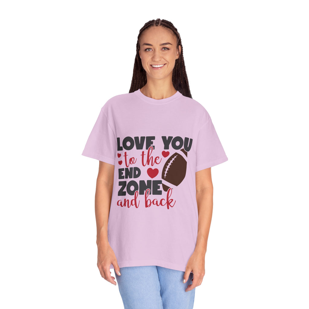 Love You to the End Zone and Back Football T-Shirt