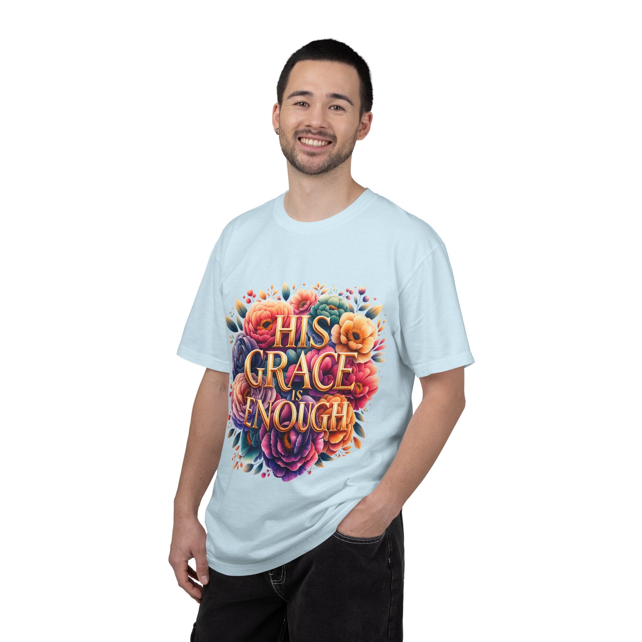 His Grace Is Enough Floral T-Shirt