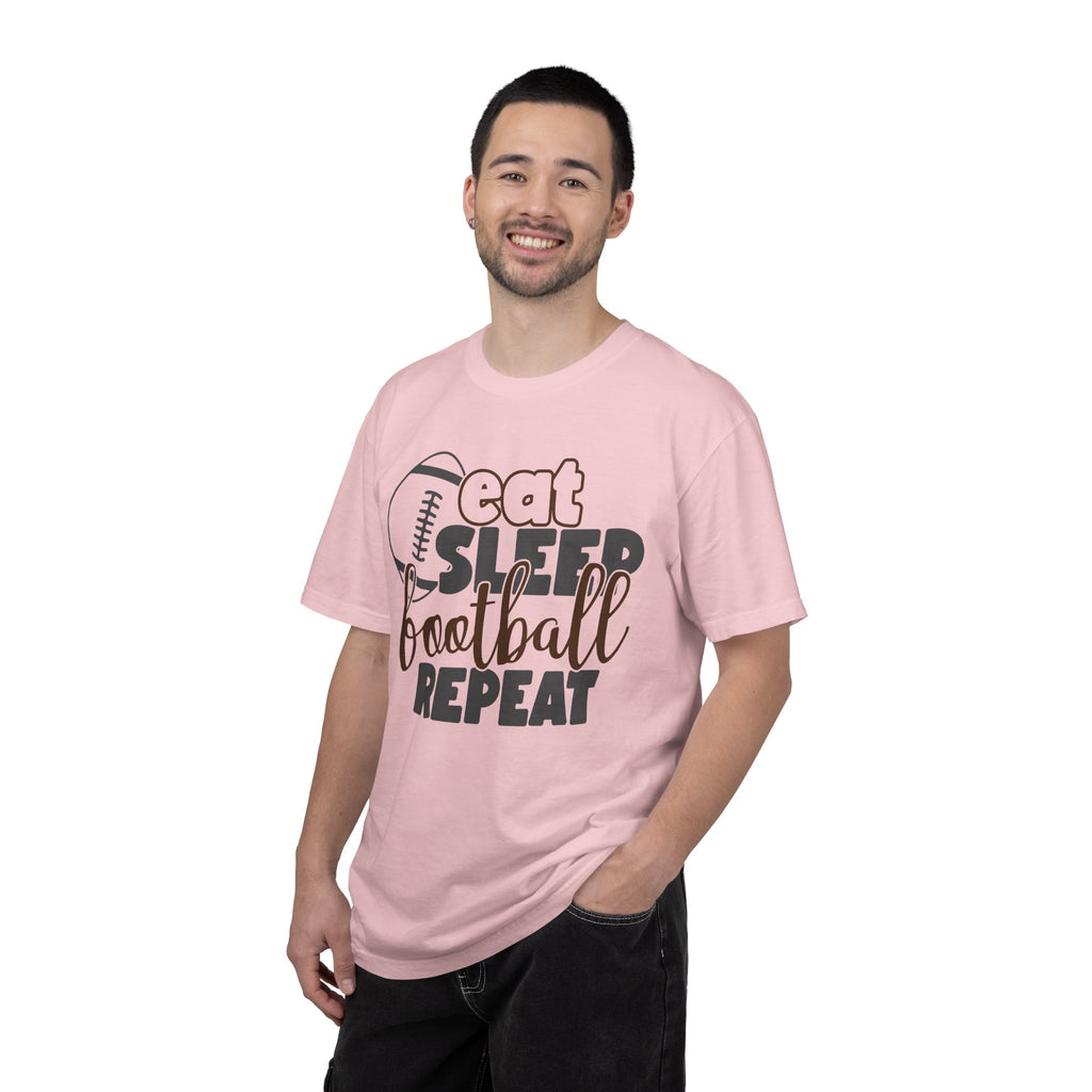 Eat Sleep Football Repeat T-Shirt — Football Fan Tee