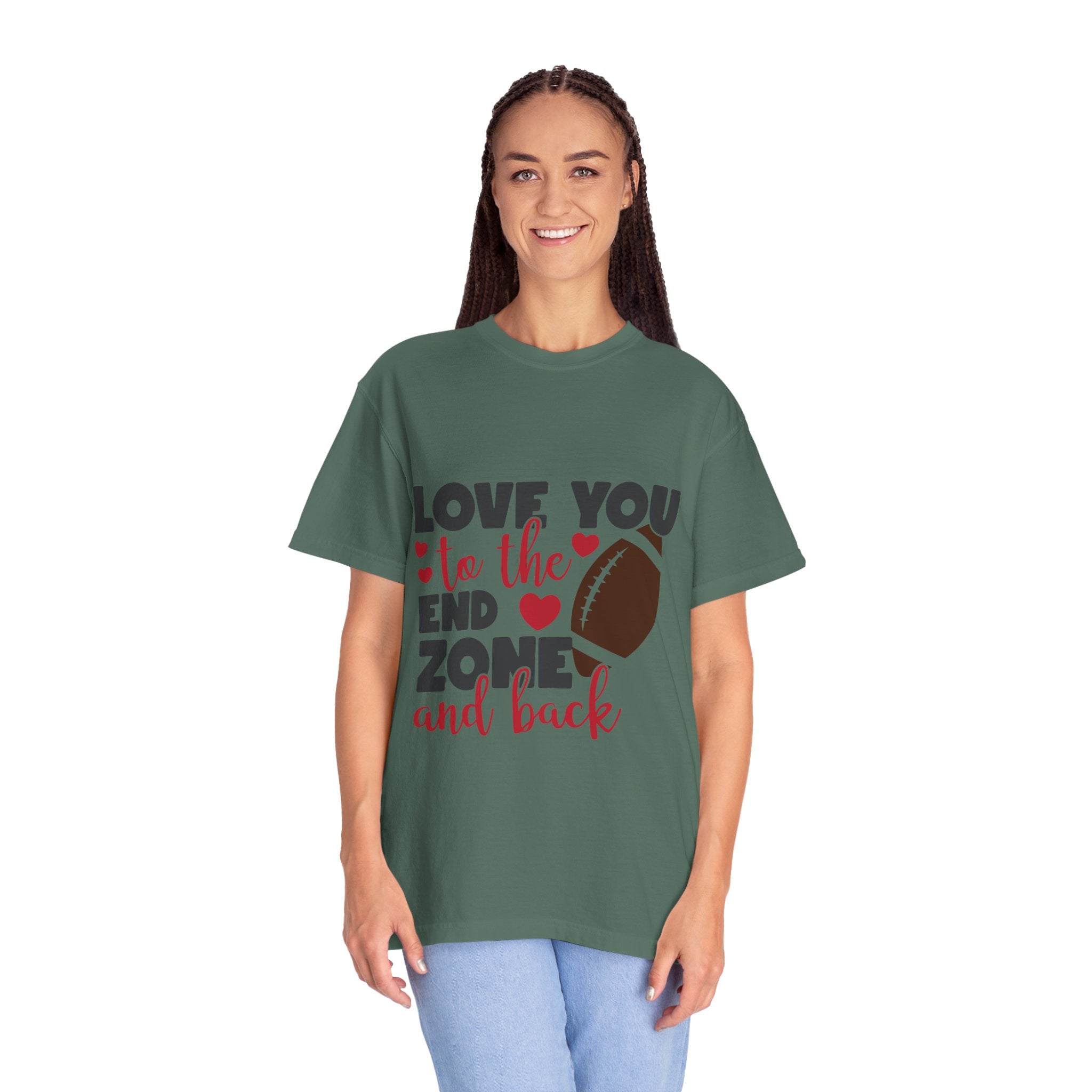 Love You to the End Zone and Back Football T-Shirt