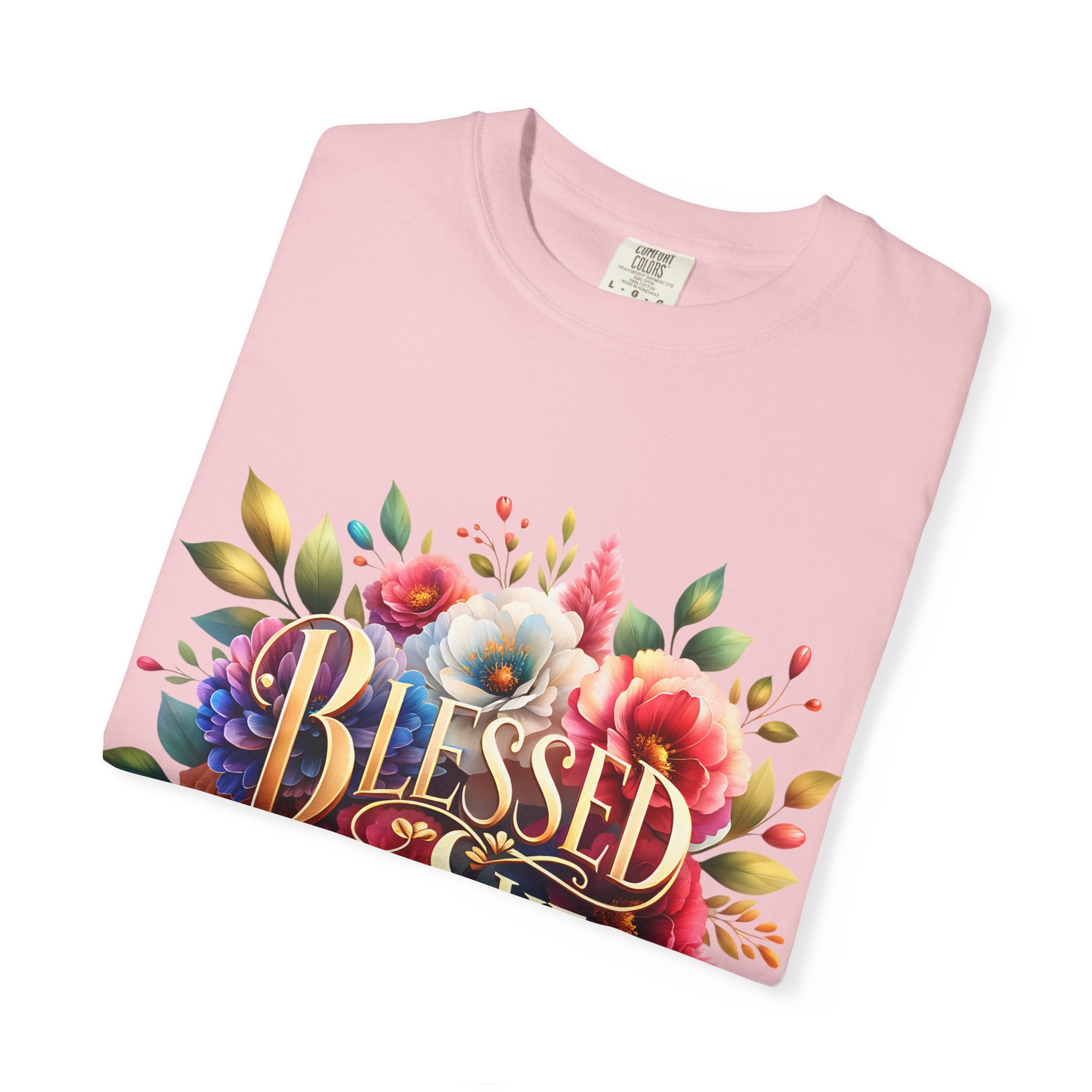 Blessed Is She Floral T-Shirt — Inspirational Christian Tee