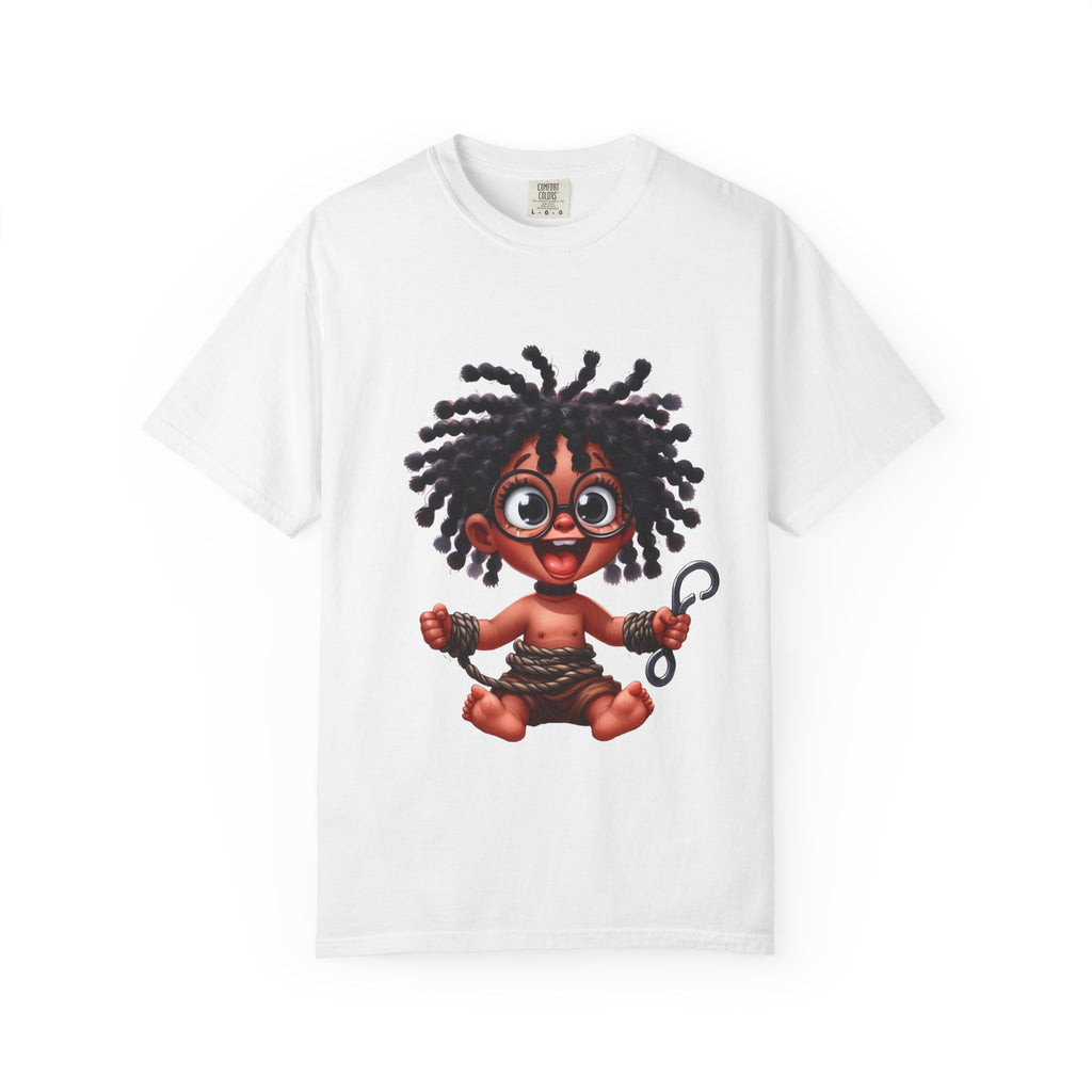 Cute Baby Voodoo Doll T-Shirt — Playful Cartoon Tribal Baby Graphic Tee