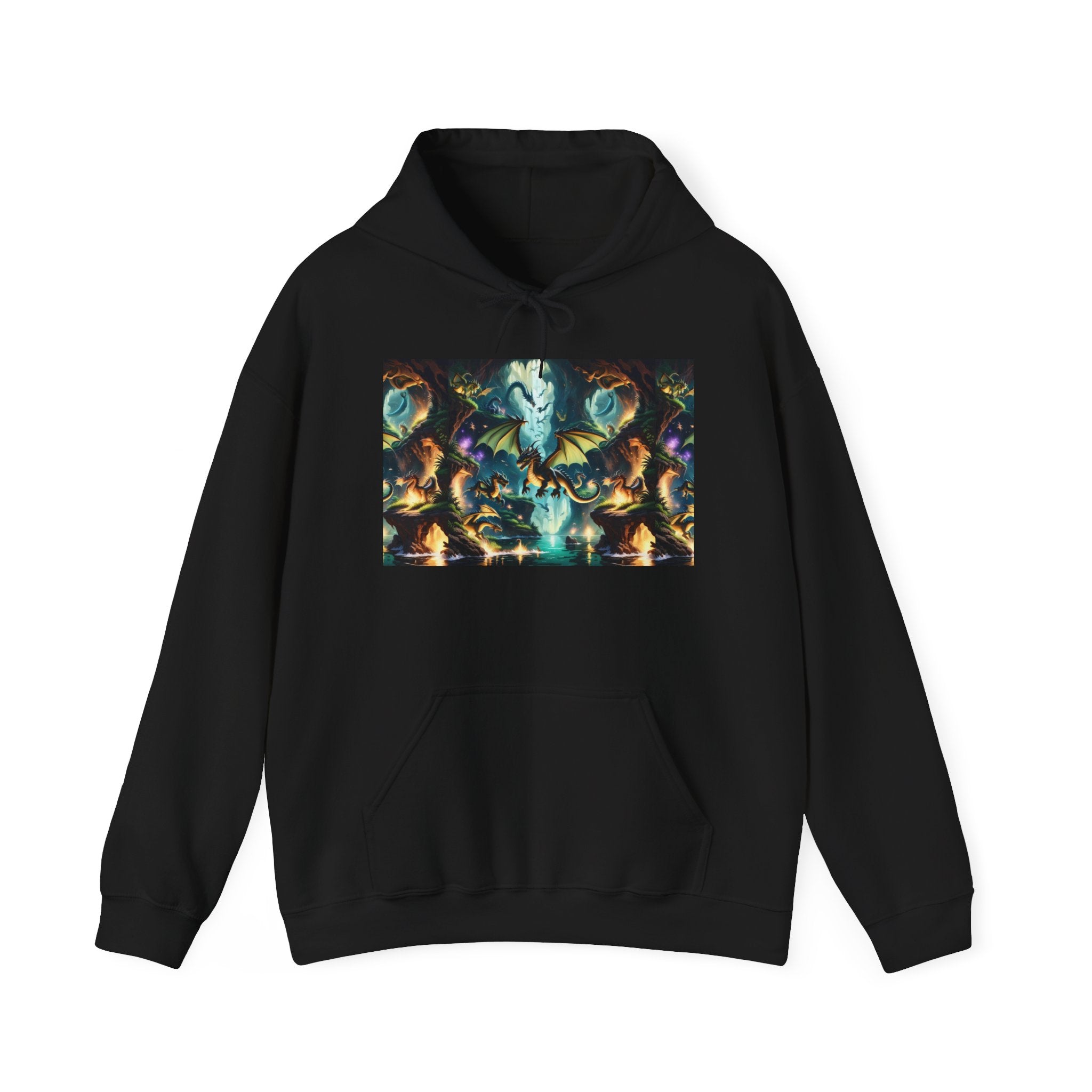 Mystical Cosmic Dragon Hoodie — Fantasy Sci‑Fi Graphic Sweatshirt