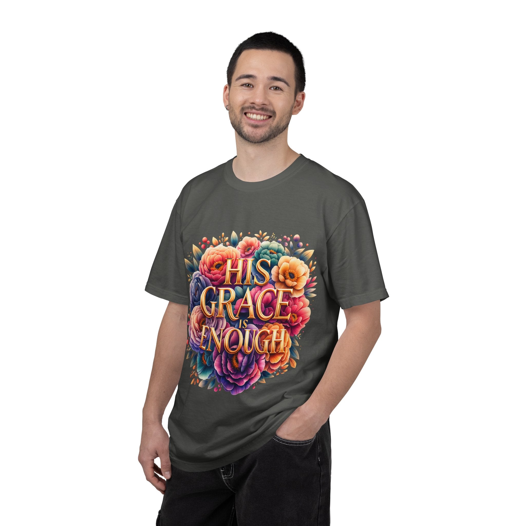 His Grace Is Enough Floral T-Shirt