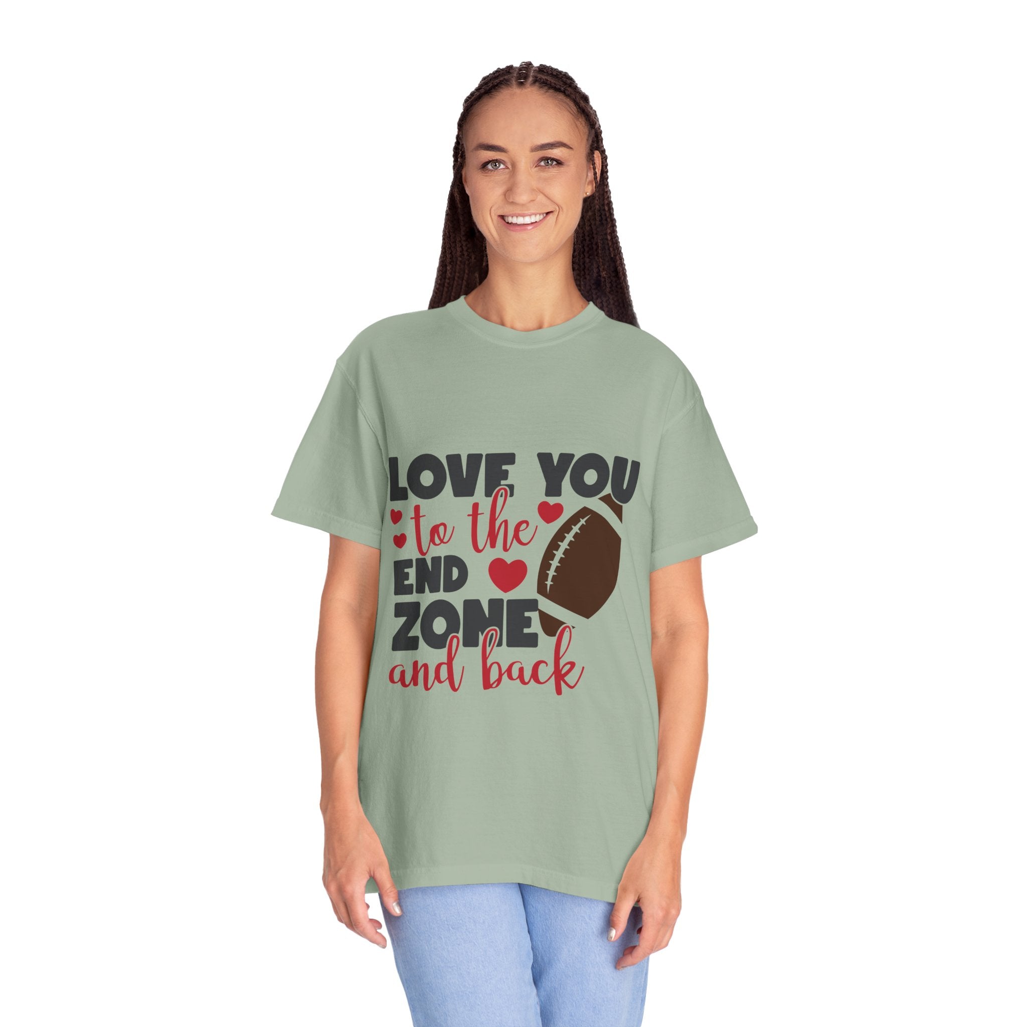 Love You to the End Zone and Back Football T-Shirt