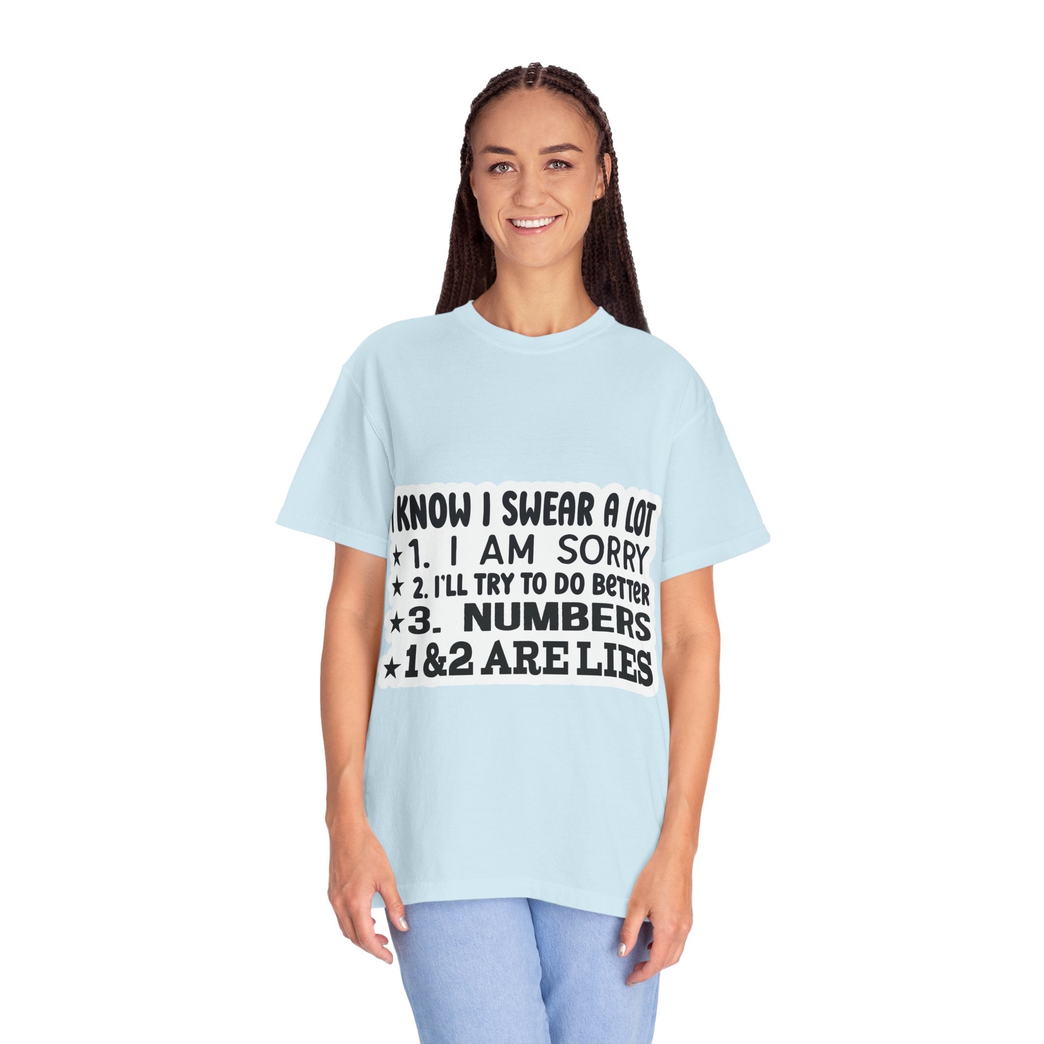 Funny "I Know I Swear a Lot" Graphic T-Shirt
