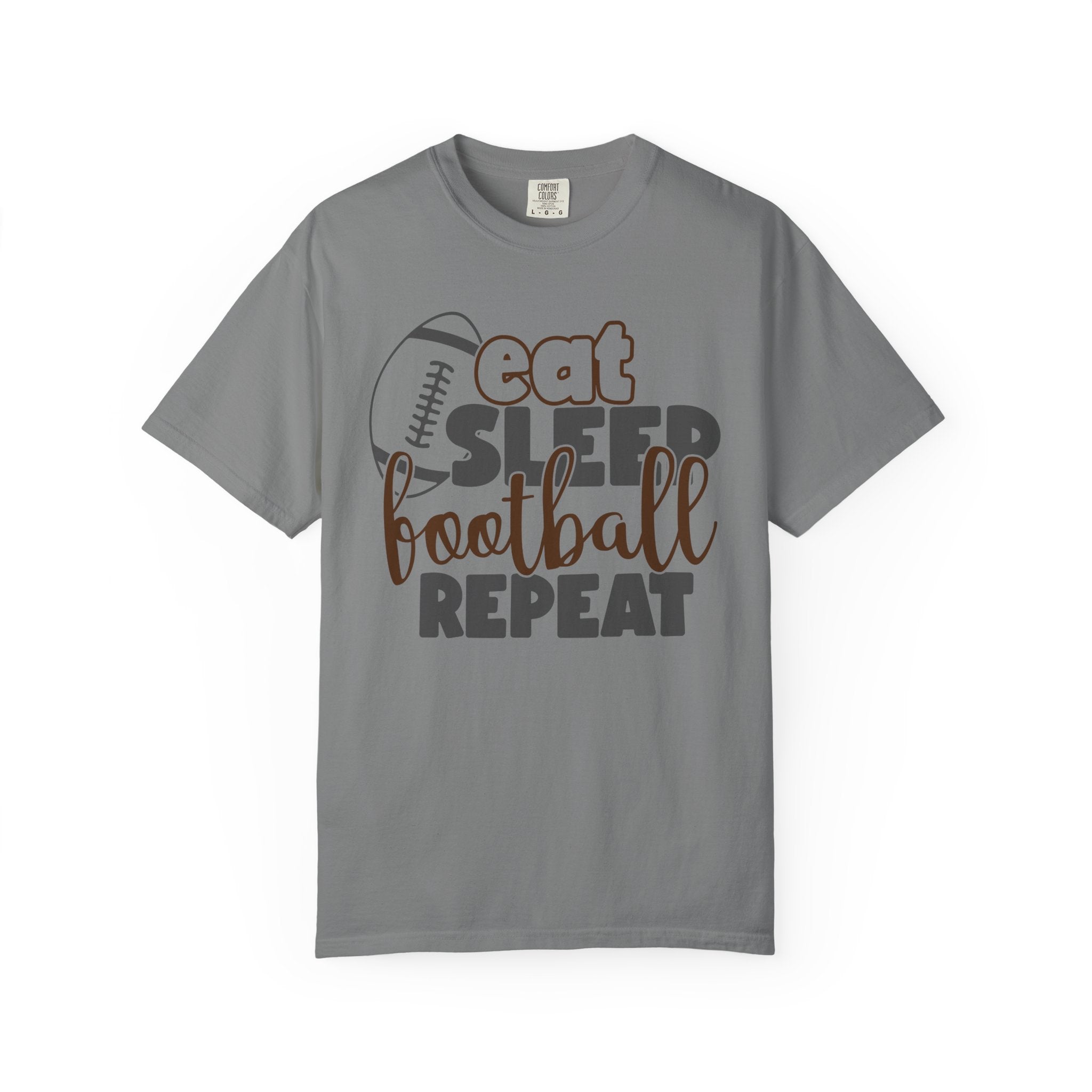 Eat Sleep Football Repeat T-Shirt — Football Fan Tee